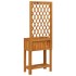 Jardinera con enrejado y estante acacia maciza 55x29,5x152