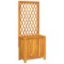 Jardinera con enrejado y estante acacia maciza 55x29,5x132