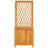 Jardinera con enrejado y estante acacia maciza 55x29,5x132