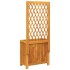 Jardinera con enrejado y estante acacia maciza 55x29,5x132