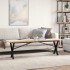 Mesa de centro marco X madera maciza pino y acero