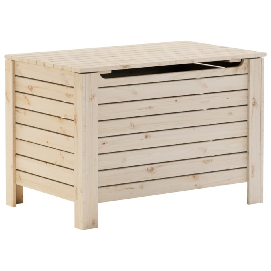 Caja de almacenaje con tapa RANA madera maciza pino 80x49x54