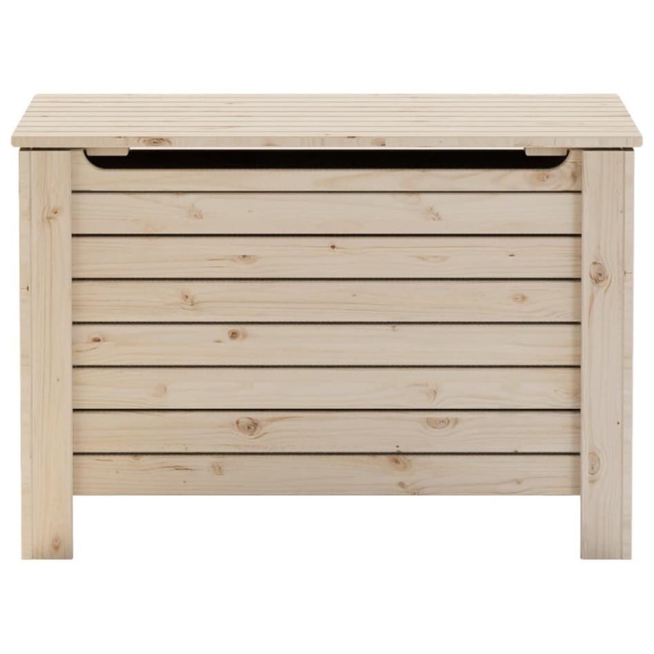 Caja de almacenaje con tapa RANA madera maciza pino 80x49x54