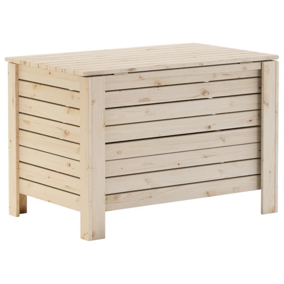 Caja de almacenaje con tapa RANA madera maciza pino 80x49x54