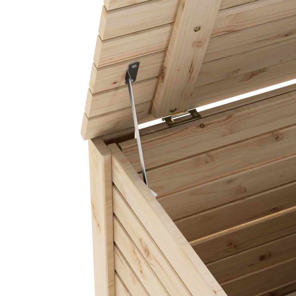 Caja de almacenaje con tapa RANA madera maciza pino 80x49x54