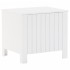 Caja de almacenaje y tapa RANA madera maciza blanca 60x49x54