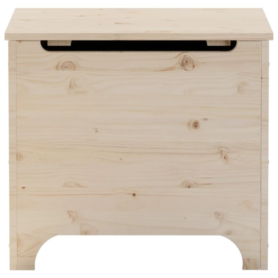 Caja de almacenaje con tapa RANA madera maciza pino 60x49x54
