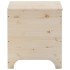 Caja de almacenaje con tapa RANA madera maciza pino 60x49x54