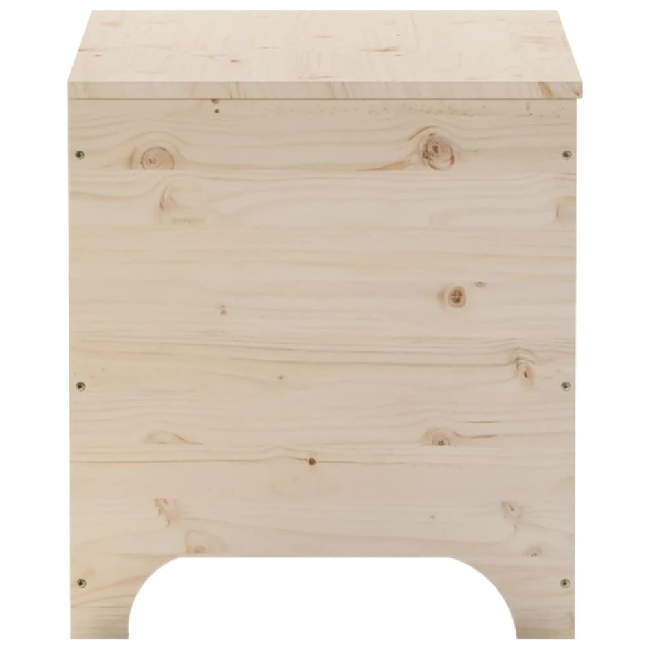 Caja de almacenaje con tapa RANA madera maciza pino 60x49x54
