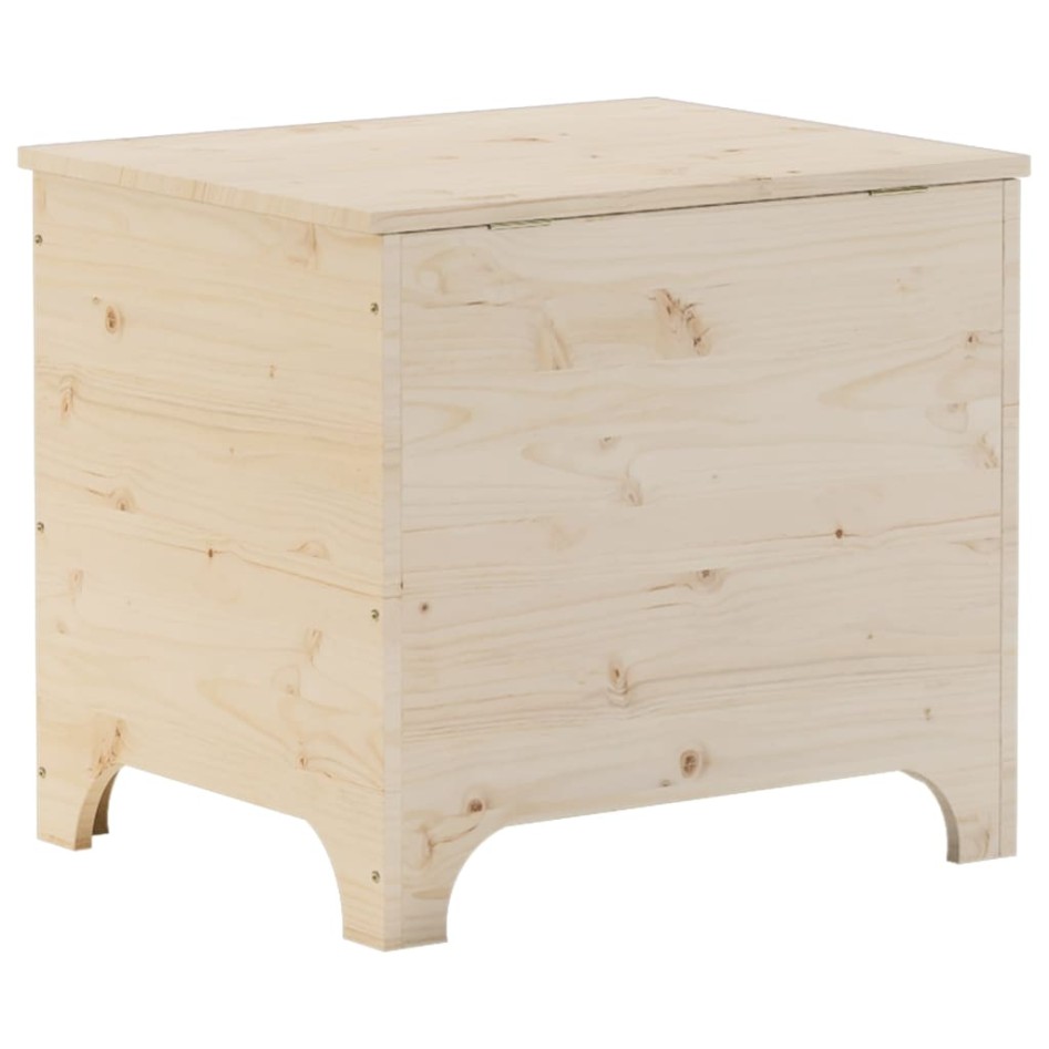 Caja de almacenaje con tapa RANA madera maciza pino 60x49x54