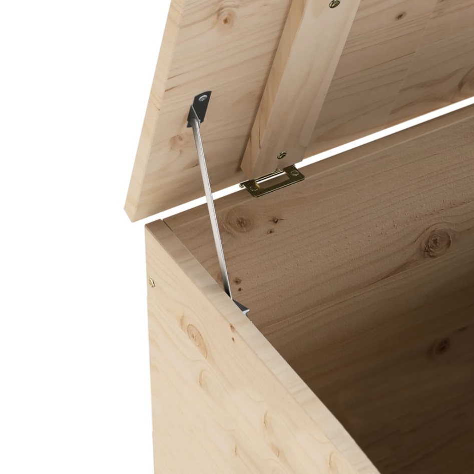 Caja de almacenaje con tapa RANA madera maciza pino 60x49x54