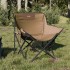 Sillas de camping con bolsillo plegables 2 unidades
