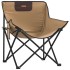 Sillas de camping con bolsillo plegables 2 unidades