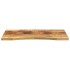 Tablero escritorio con curva madera mango rugosa 100x50x2,5