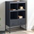 Aparador de acero antracita 68x39x111,5