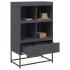 Aparador de acero antracita 68x39x111,5