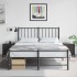 Mesitas de noche 2 uds acero negra 36x39x43,5
