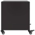 Mesitas de noche 2 uds acero negra 36x39x43,5