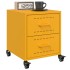 Mesitas de noche 2 uds acero amarillo mostaza 36x39x43,5