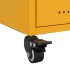 Mesitas de noche 2 uds acero amarillo mostaza 36x39x43,5