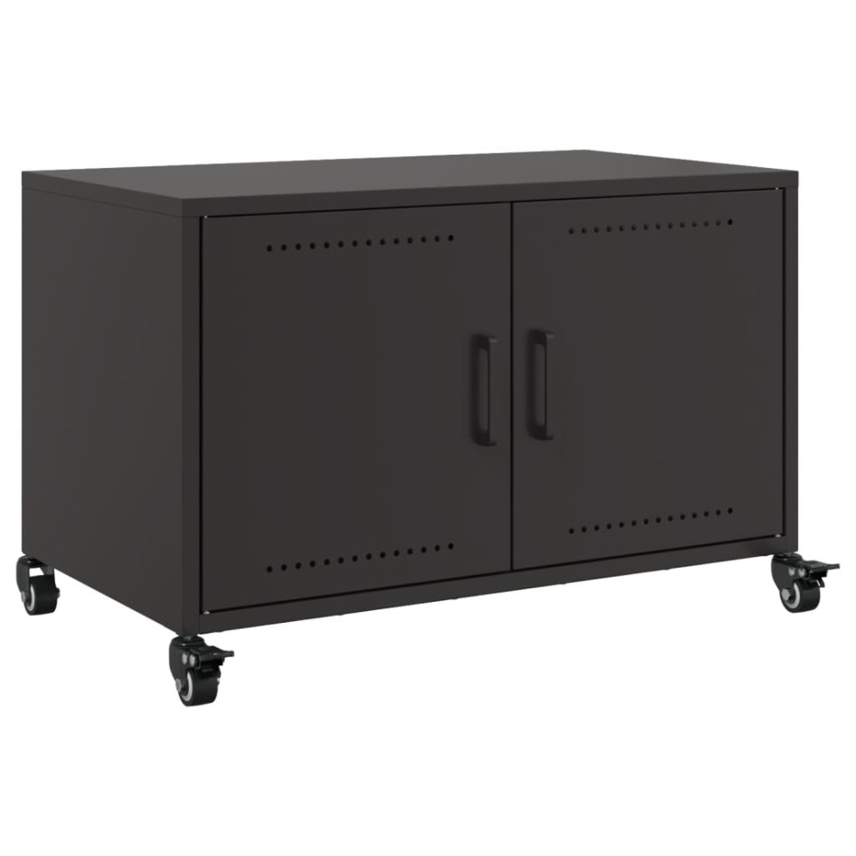 Mueble de TV acero negro 68x39x43,5