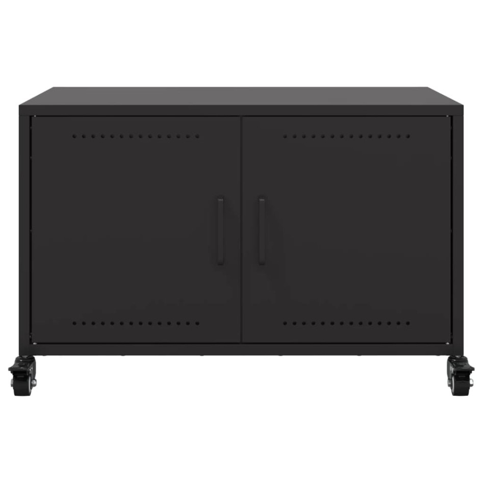 Mueble de TV acero negro 68x39x43,5