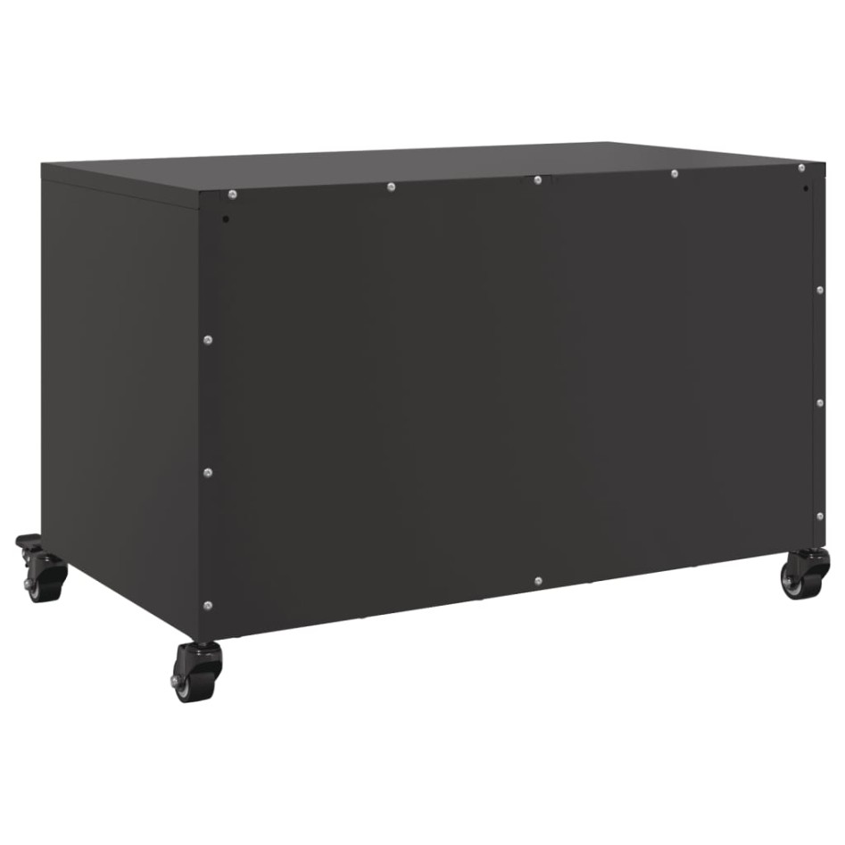 Mueble de TV acero negro 68x39x43,5