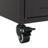 Mueble de TV acero negro 68x39x43,5