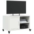 Mueble de TV acero blanco 68x39x43,5