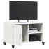 Mueble de TV acero blanco 68x39x43,5