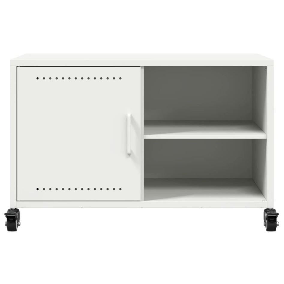 Mueble de TV acero blanco 68x39x43,5