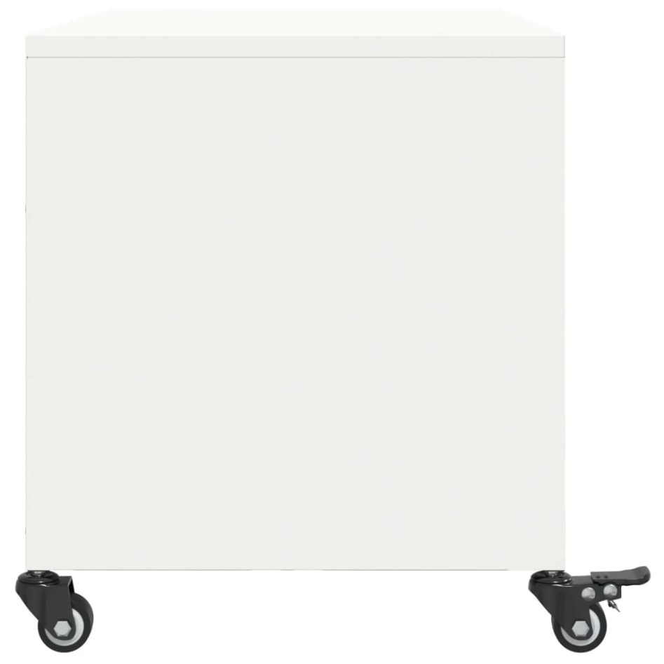 Mueble de TV acero blanco 68x39x43,5
