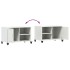 Mueble de TV acero blanco 68x39x43,5