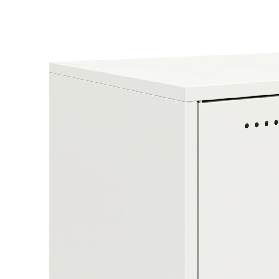 Mueble de TV acero blanco 68x39x43,5