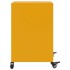 Mesita de noche acero amarillo mostaza 36x39x59