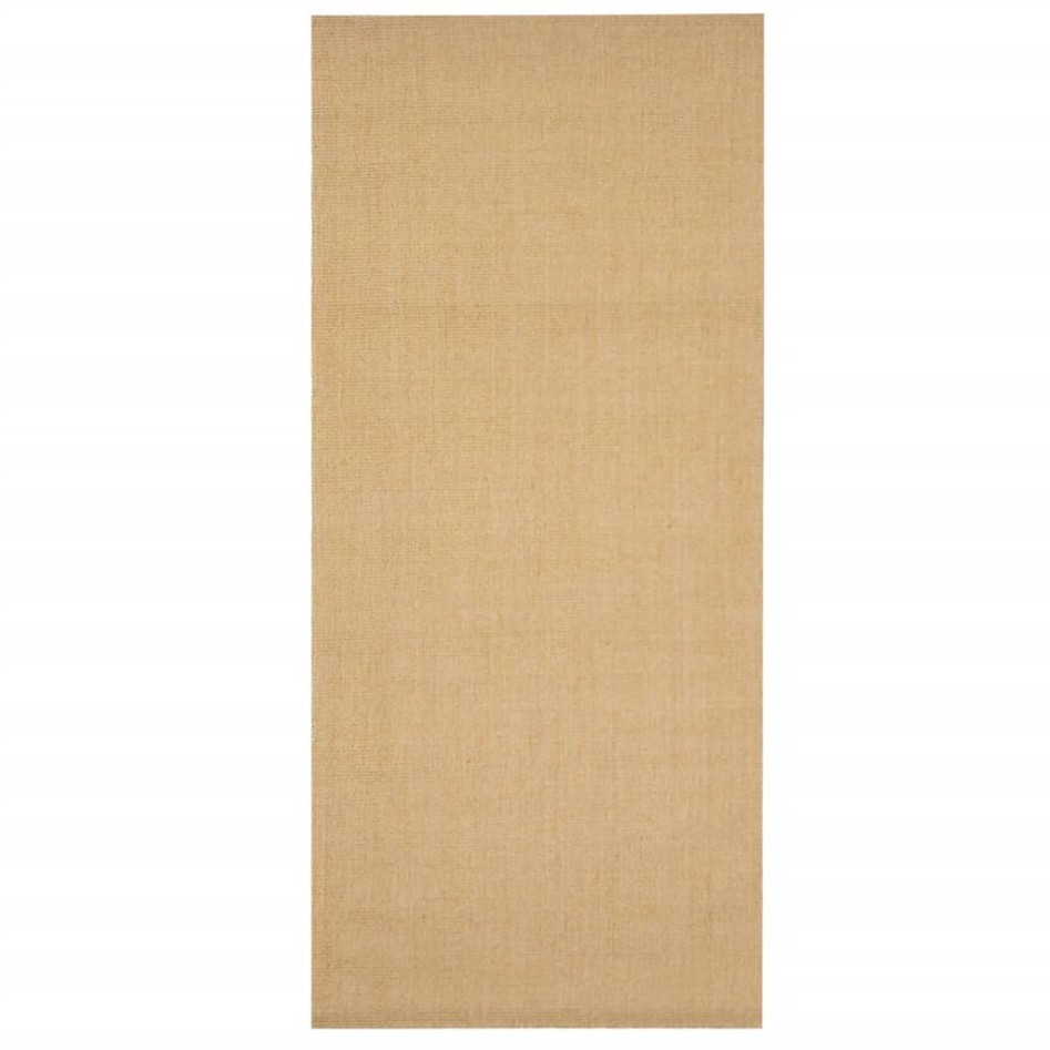 Alfombra de sisal natural 66x150
