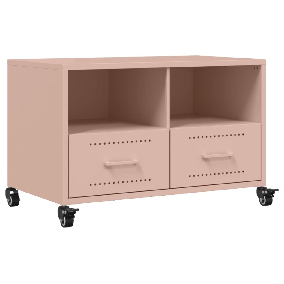Mueble para TV acero laminado en frío rosa 68x39x43,5