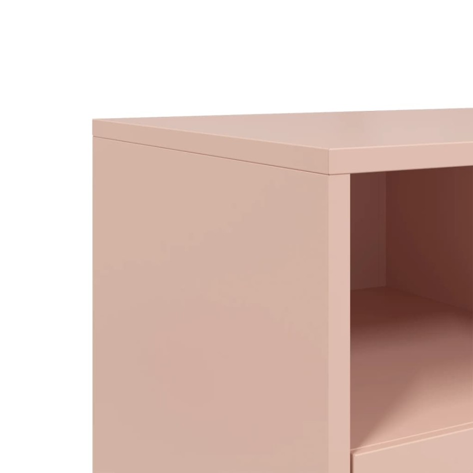Mueble para TV acero laminado en frío rosa 68x39x43,5