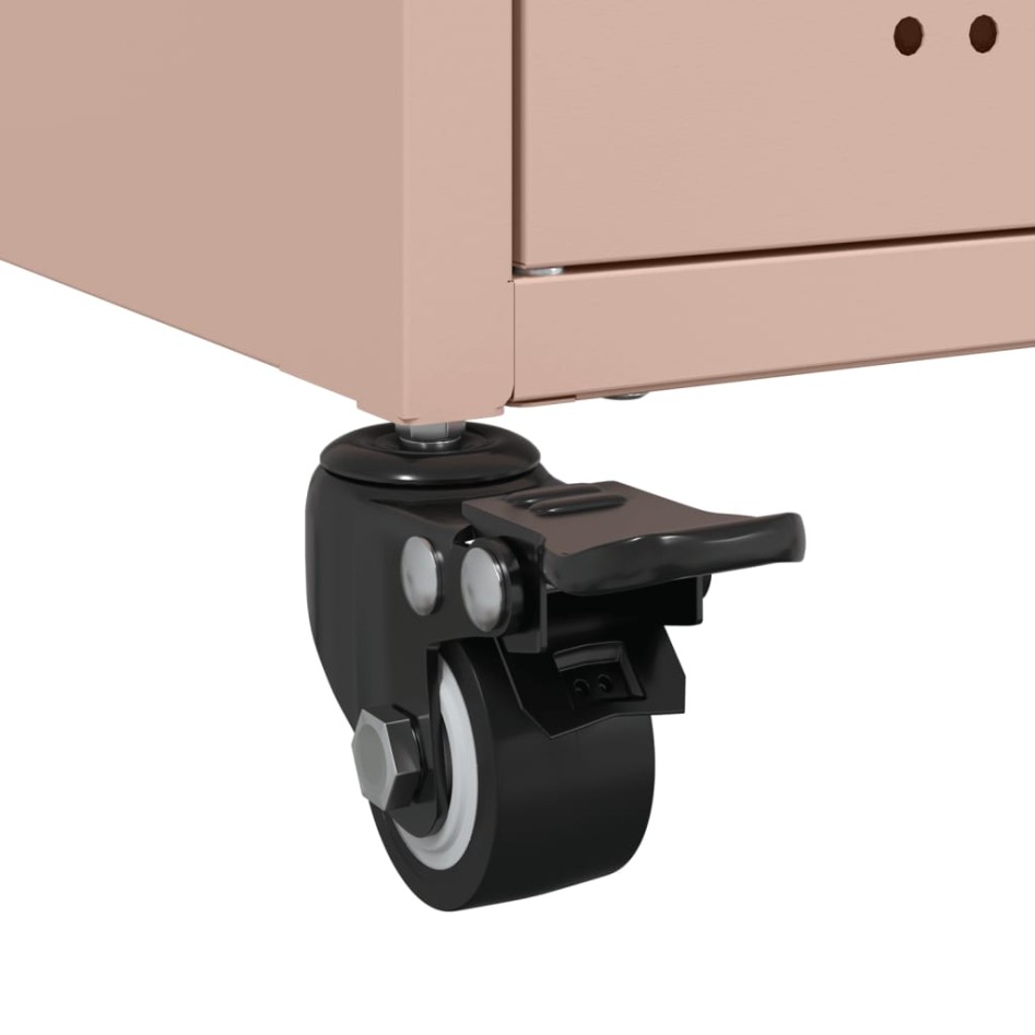 Mueble para TV acero laminado en frío rosa 68x39x43,5