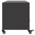 Mueble de TV acero negro 100,5x39x43,5