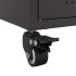 Mueble de TV acero negro 100,5x39x43,5