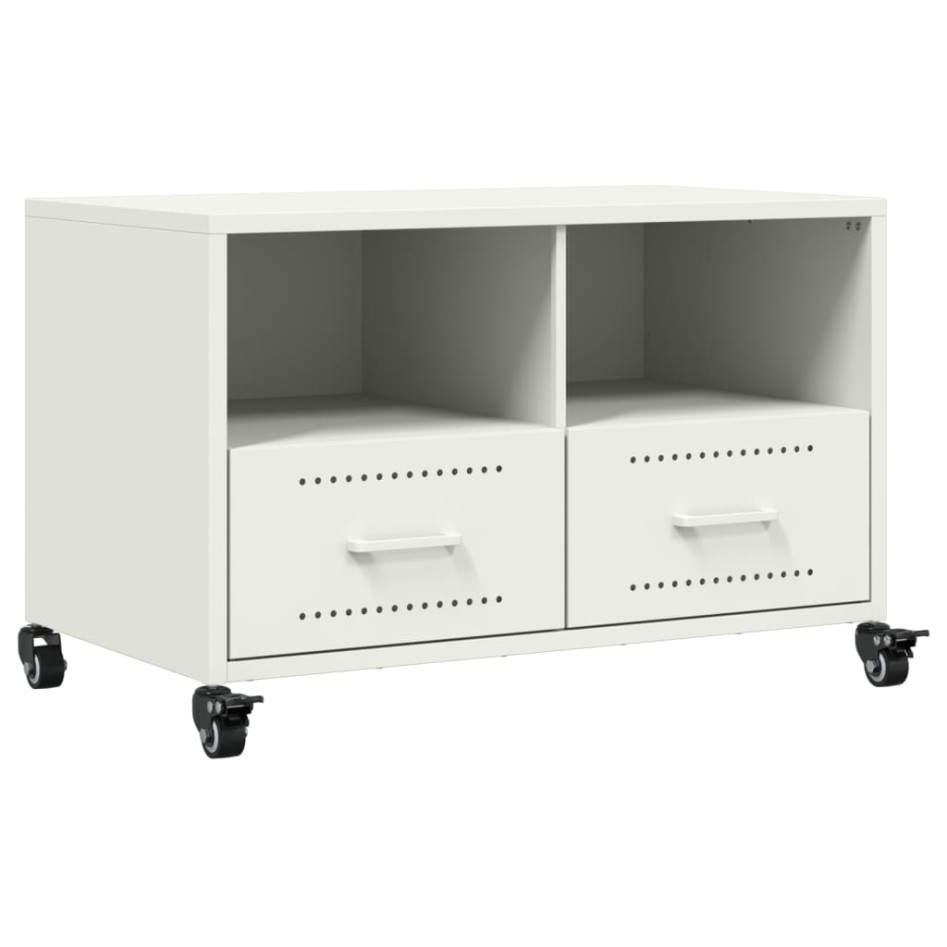 Mueble para TV acero laminado en frío blanco 68x39x43,5