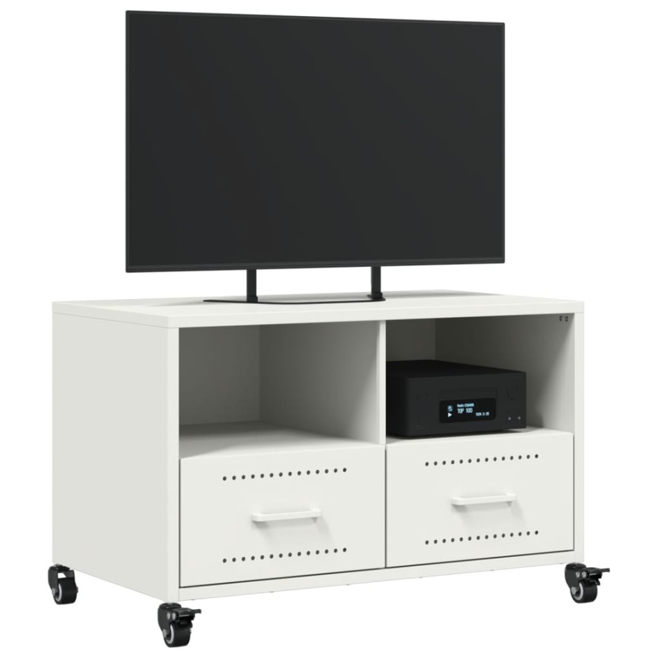 Mueble para TV acero laminado en frío blanco 68x39x43,5