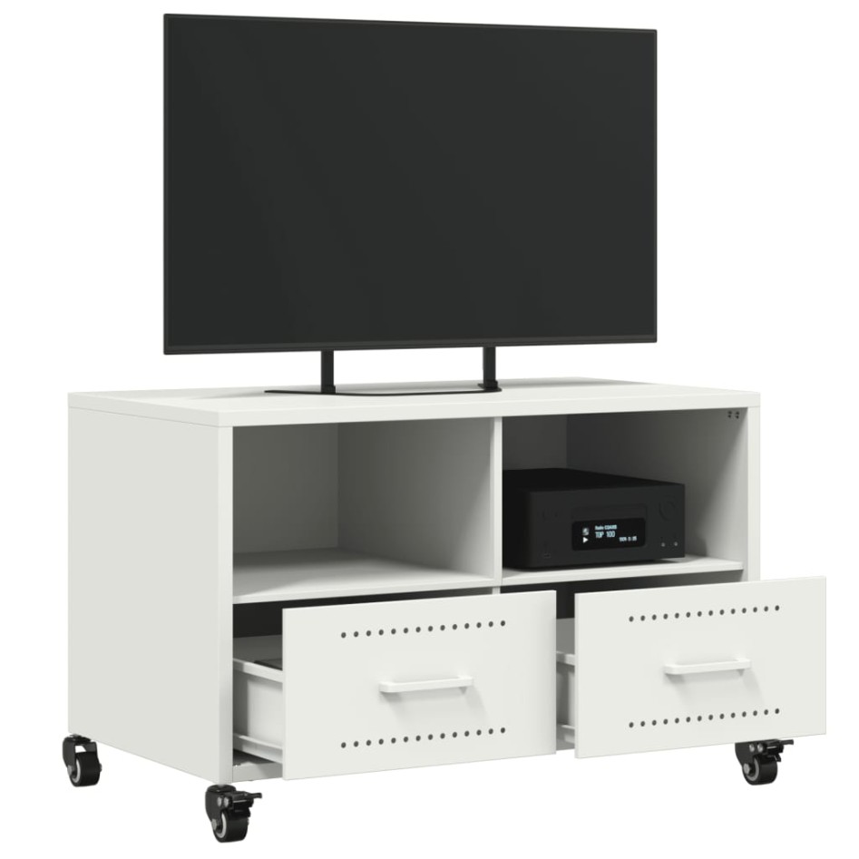 Mueble para TV acero laminado en frío blanco 68x39x43,5