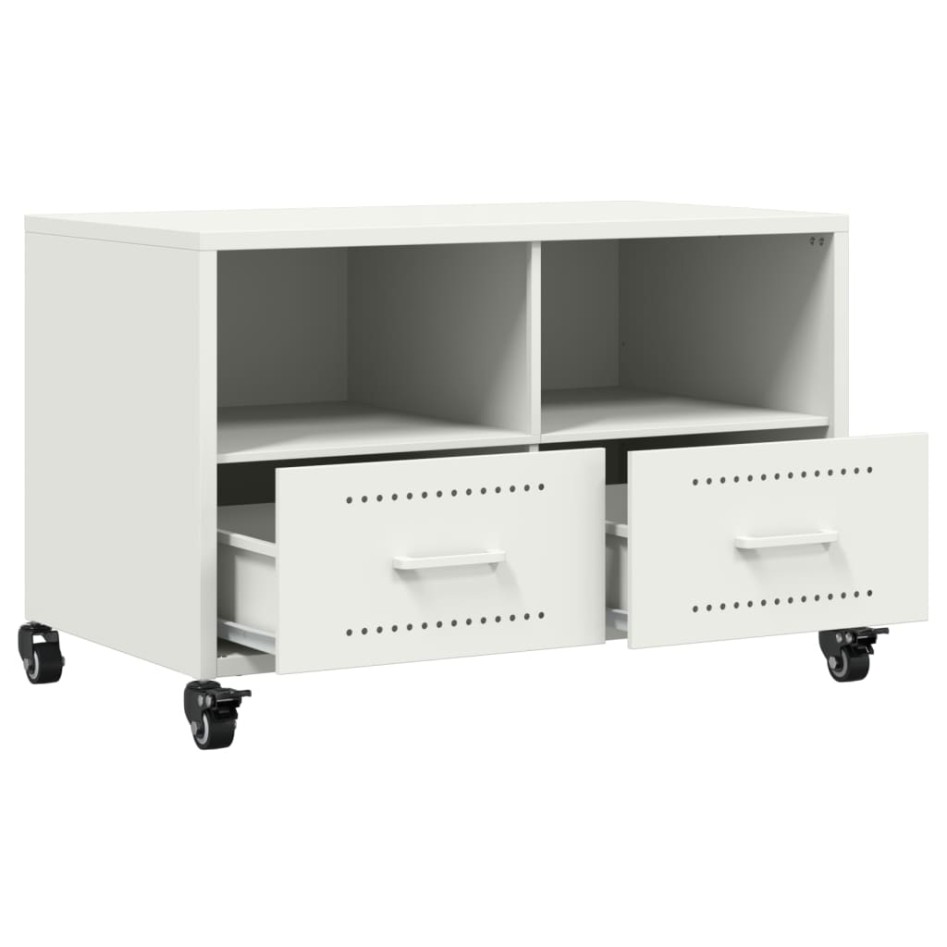 Mueble para TV acero laminado en frío blanco 68x39x43,5