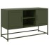 Mueble para TV de acero verde oliva 100,5x39x60,5