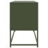 Mueble para TV de acero verde oliva 100,5x39x60,5