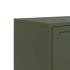 Mueble para TV de acero verde oliva 100,5x39x60,5