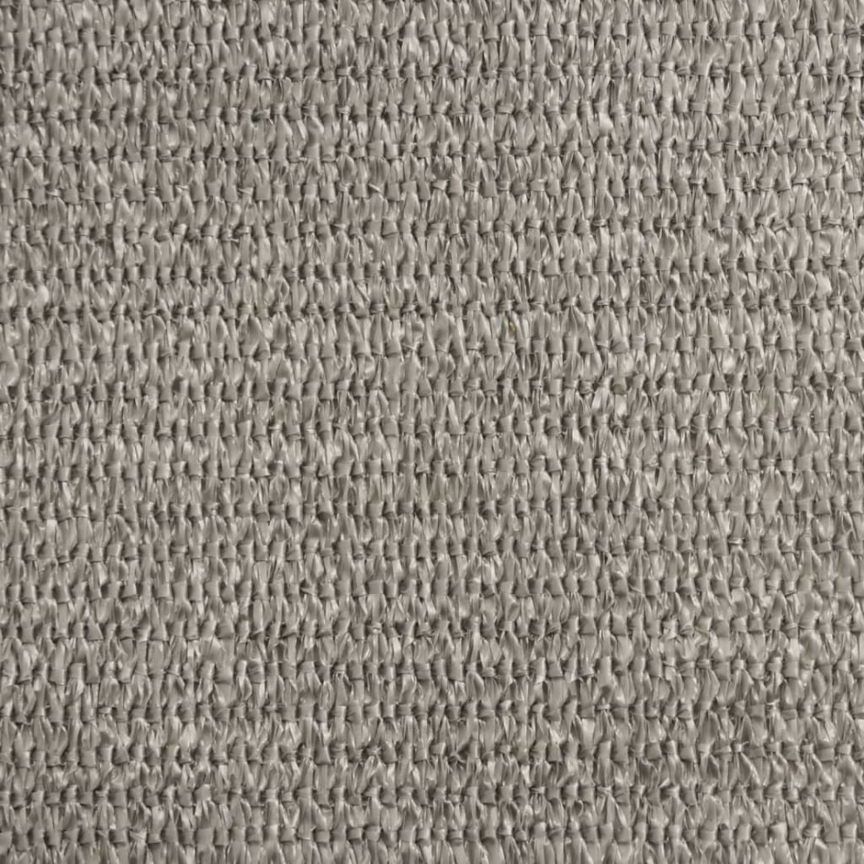 Toldo de vela rectangular HDPE gris claro 160 g/m² 5x7