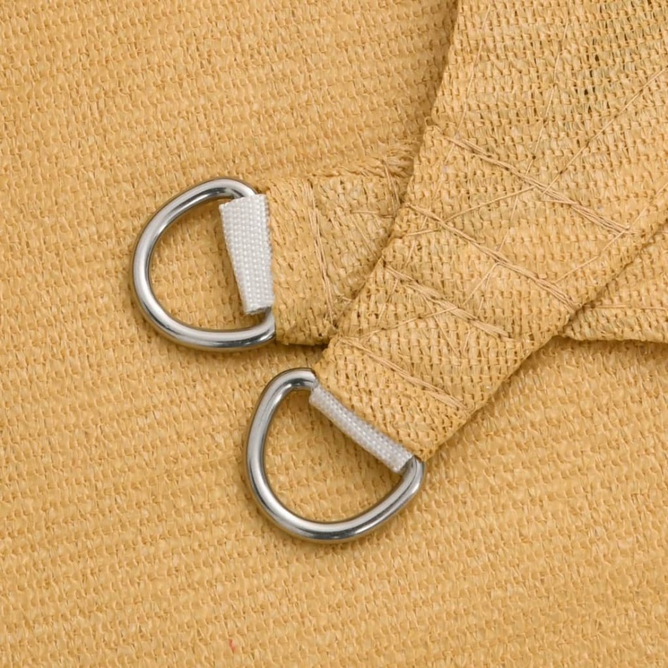 Toldo de vela rectangular HDPE arena 160 g/m² 6x8